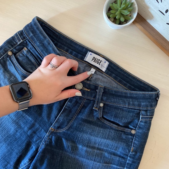 Paige Dark Skinny Jeans - Picture 3 of 6